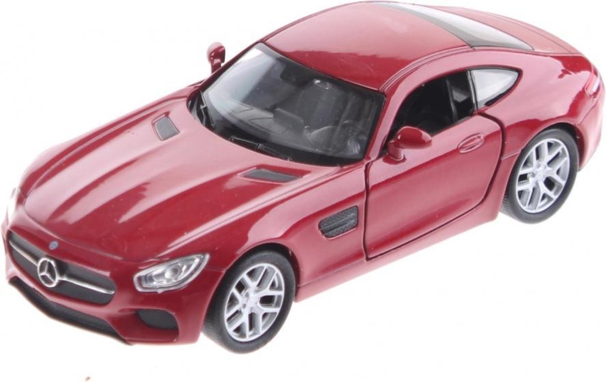 schaalmodel Mercedes-Benz AMG GT rood 11cm