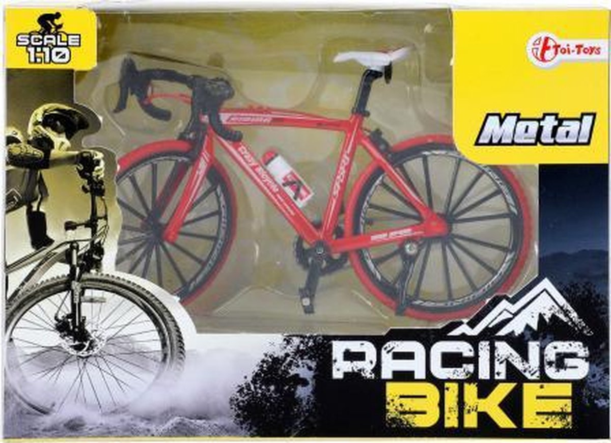 schaalmodel Racing Bike 1:10 staal rood