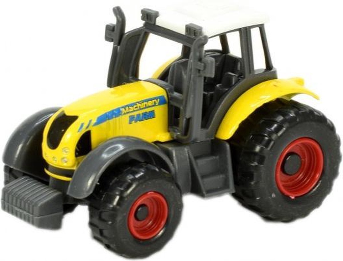 tractor Farm 8000 7 cm geel