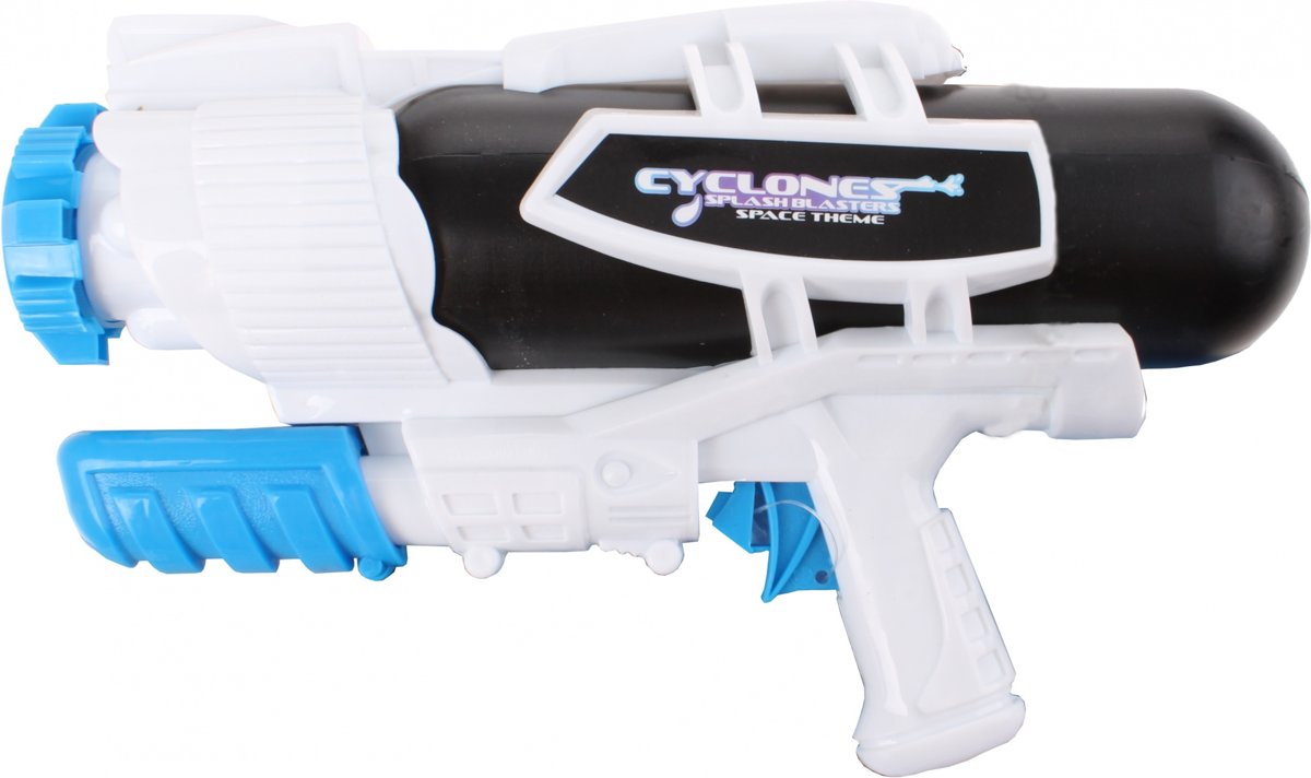 watergeweer Cyclones 2 strepen 28 cm wit