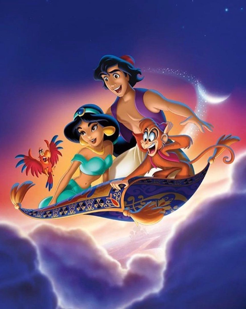 TOPMO - Aladin - A Whole New World-  Disney- 40X50CM- Kerst painting- Diamond painting pakket - HQ Diamond Painting - VOLLEDIG dekkend - Diamant Schilderen - voor Volwassenen – ROND- Diamond DOTZ