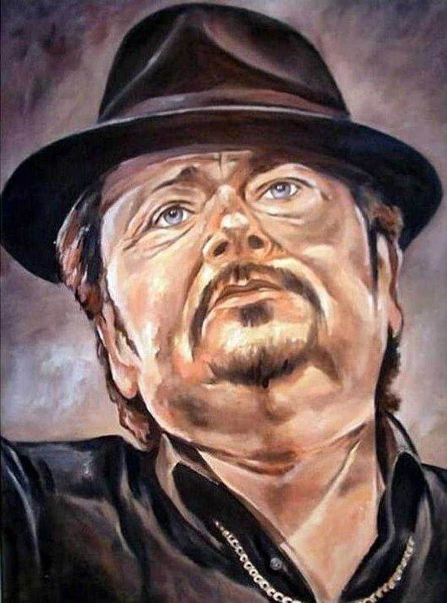 TOPMO - André Hazes- Zanger - 40X50CM- Diamond painting pakket - HQ Diamond Painting - VOLLEDIG dekkend - Diamant Schilderen - voor Volwassenen – ROND