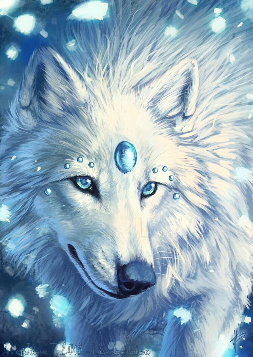 TOPMO - Diamant Wolf - 40X50CM- Diamond painting pakket - HQ Diamond Painting - VOLLEDIG dekkend - Diamant Schilderen - voor Volwassenen – ROND- Diamond DOTZ