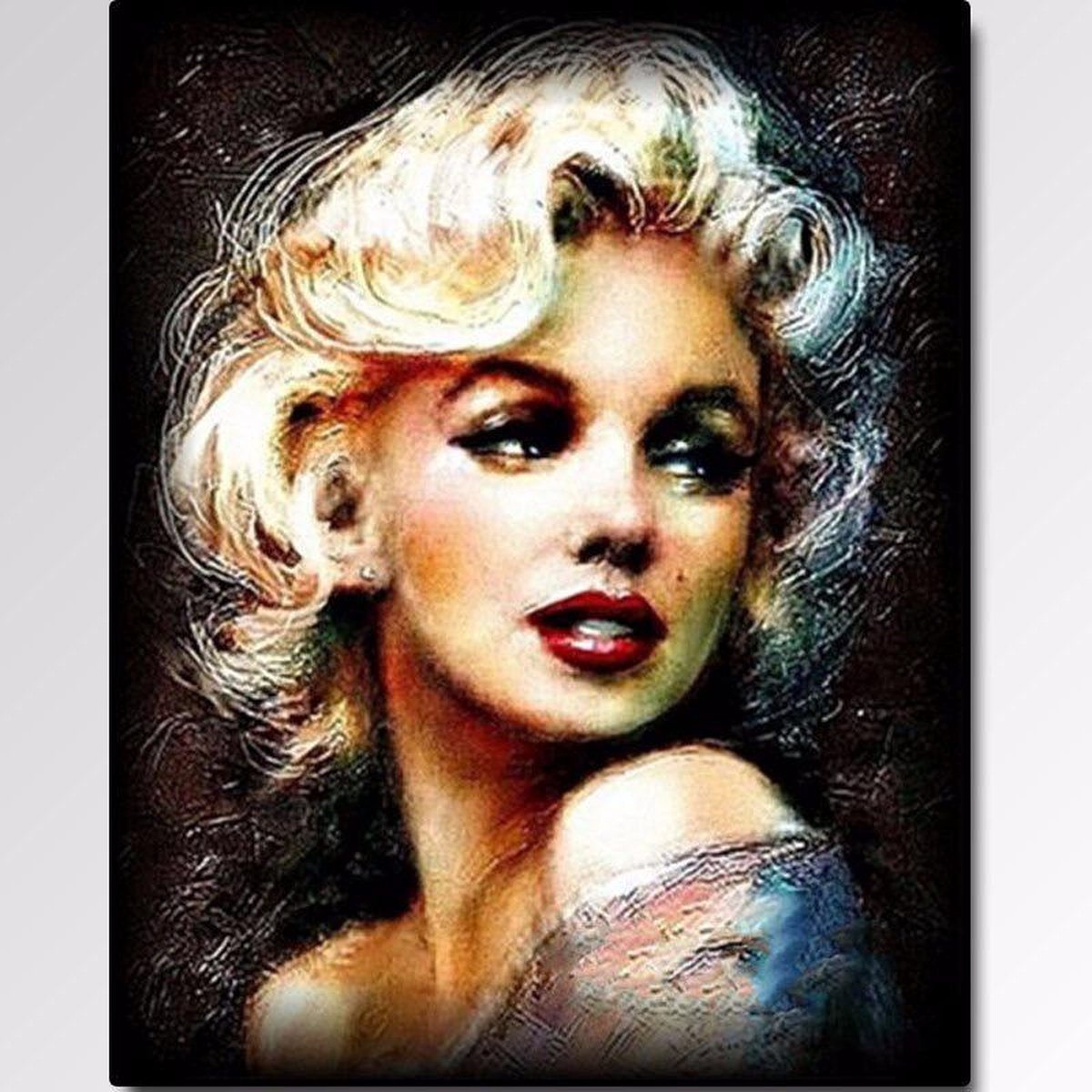 TOPMO - Marilyn Monroe- Diamond painting- Diamond DOTZ- HQ Diamond Painting pakket - VOLLEDIG dekkend - Diamant Schilderen - voor Volwassenen – ROND- 40X50CM