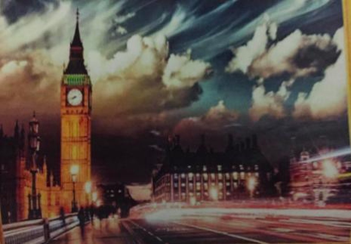 TOPMO- Diamond painting volwassenen - HQ -Big Ben Londen  - Diamond painting pakket - HQ Diamond Painting - volledig dekkend - Diamant Schilderen – voor Volwassenen – ROND - 40 x 50 CM