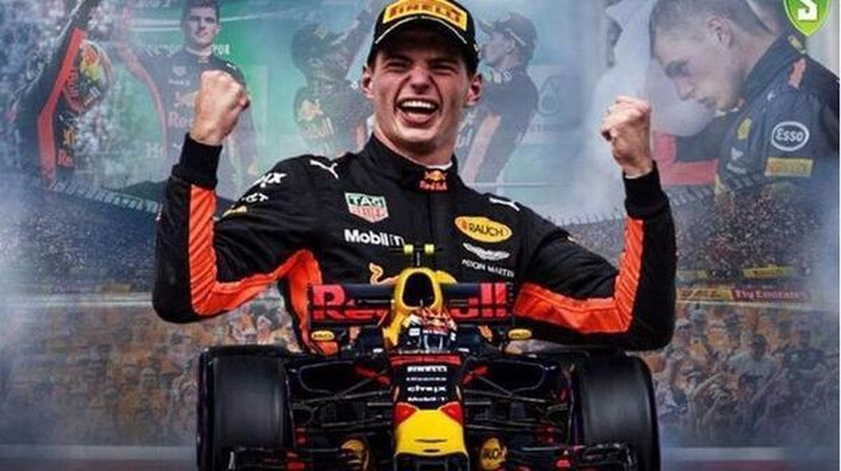 TOPMO- Max verstappen- autocoureur- De Formule 1-  40X50CM-  Diamond painting pakket - HQ Diamond Painting - VOLLEDIG dekkend - Diamant Schilderen - voor Volwassenen – ROND