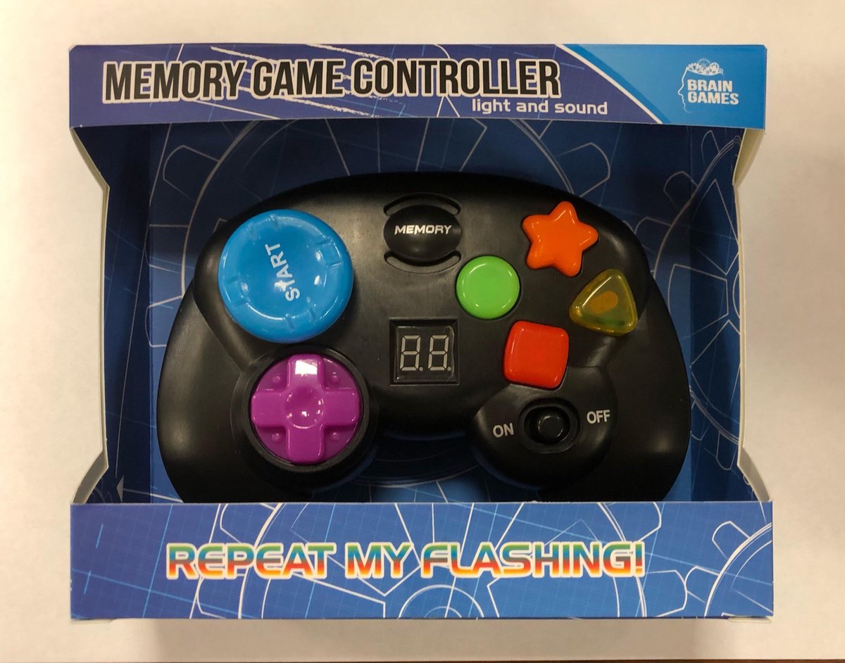 Brain Games. Memory game controller met licht en geluid