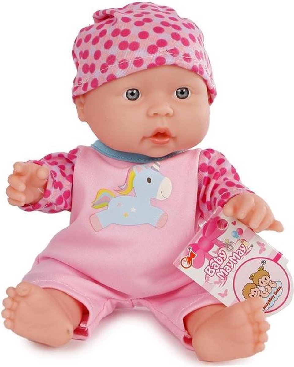 Toys Amsterdam Babypop Met Geluid Meisjes 25 Cm Roze