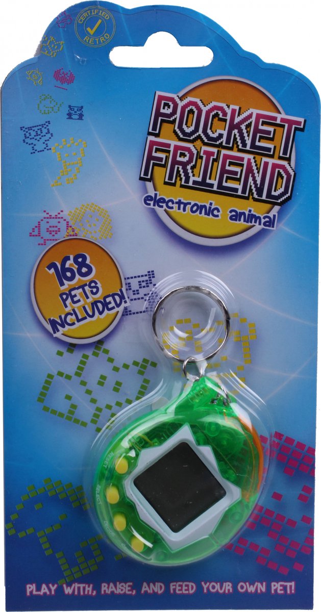 Toys Amsterdam Huisdier Pocket Friend Elektronisch 6 Cm Groen