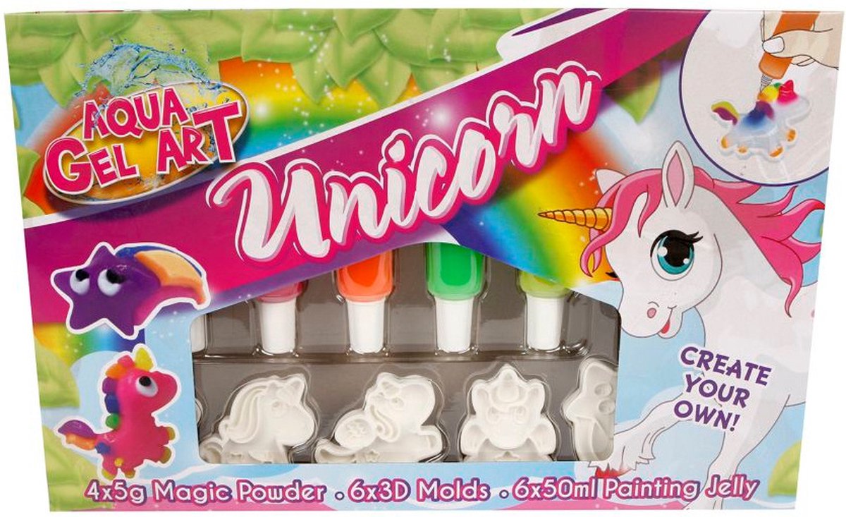 Toys Amsterdam Knutselset 3d Unicorn Junior Gel 16-delig