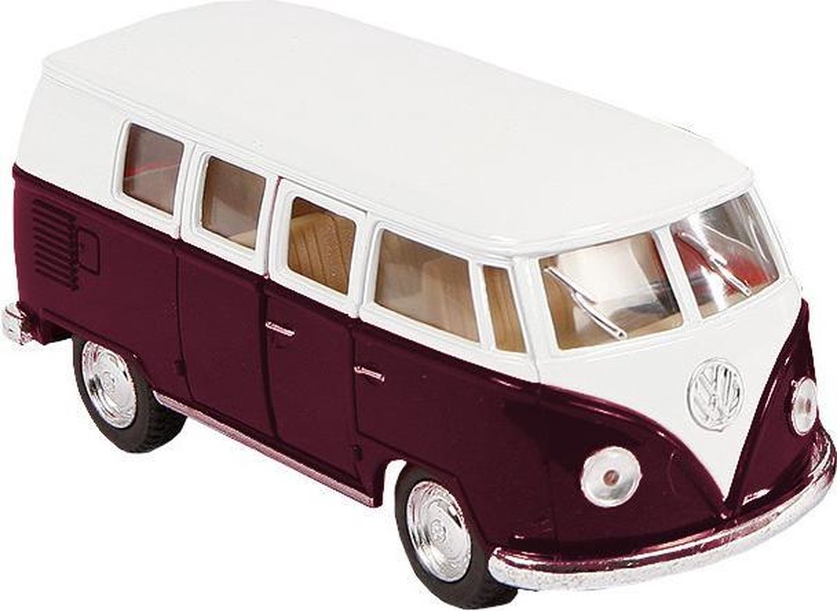 bus Volkswagen Classic 1962 die-cast 1:32 bordeaux