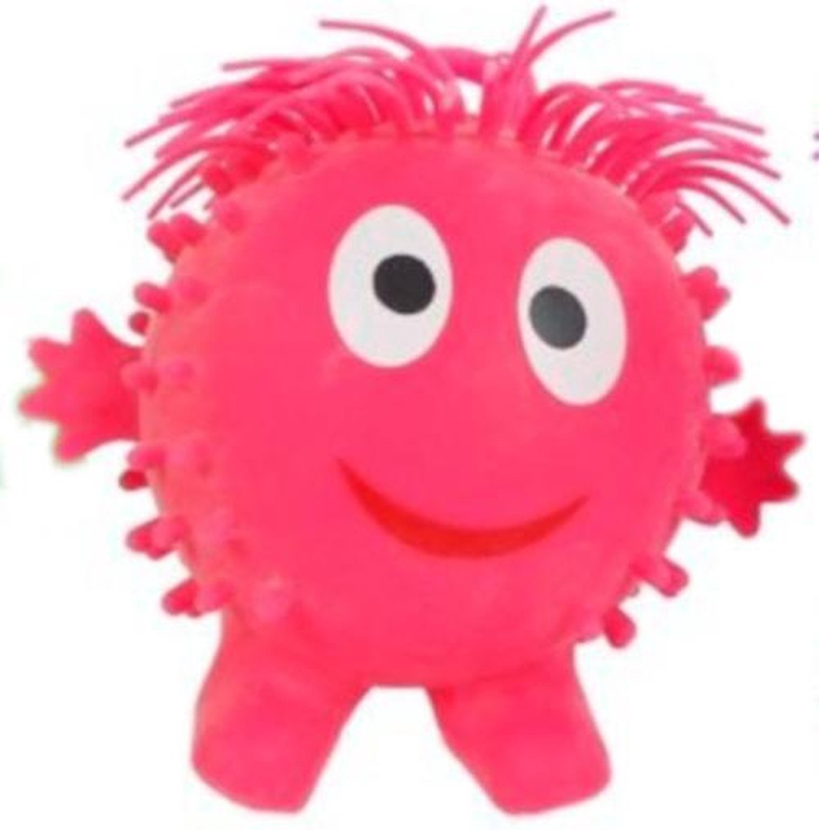 fantasieknuffel Puffer 18 cm pluche roze