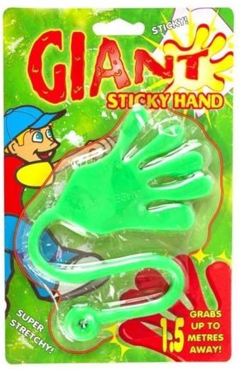 plakhand Giant junior 15 cm siliconen groen