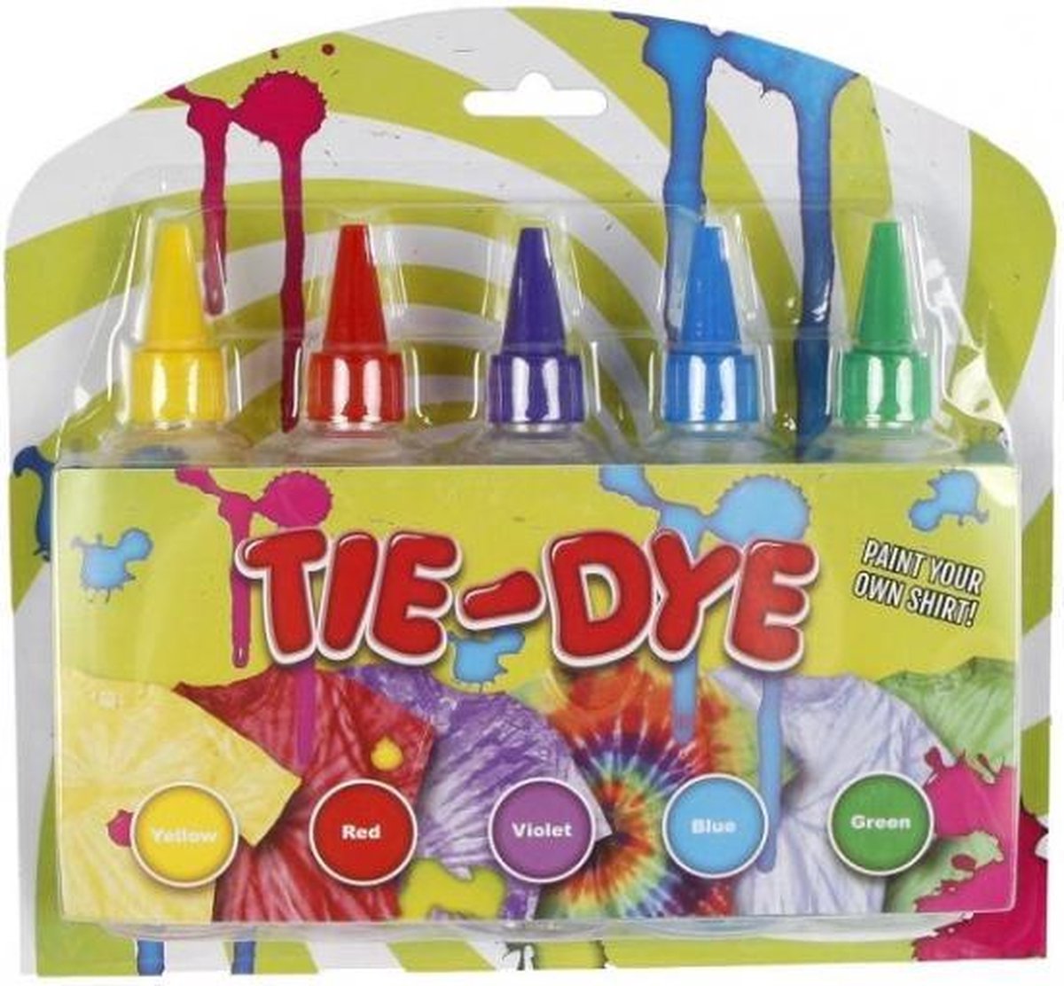 textielverfset Tie Dye junior 120 ml 5-delig