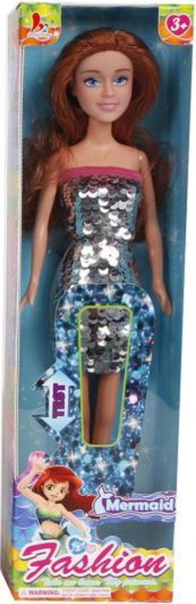 tienerpop Glamour Doll meisjes 29 cm zilver