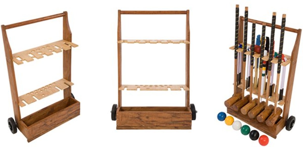 Croquet Trolley Aanvulling Croquet Set - 4 tot 6 Spelers