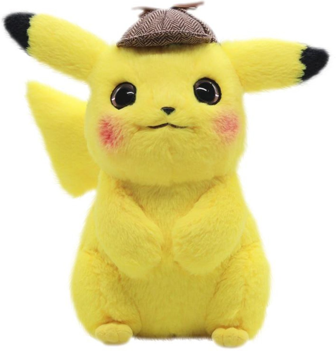 Knuffelpop 28 cm Detective Pikachu Knuffel Hoge Kwaliteit Leuke Anime Knuffels kinderen Gift Speelgoed Kids Cartoon Peluche Pikachu Pluche Pop