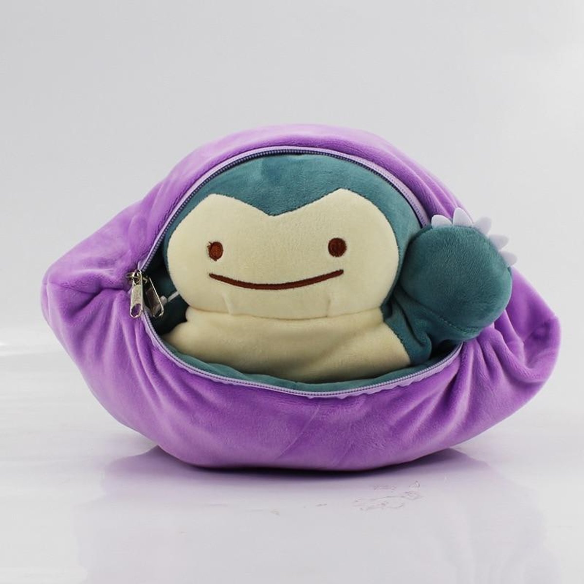 Knuffelpop 30cm speciaal ontwerp idem snorlax knuffel metamon binnenstebuiten idem wordt snorlax gevulde pop kussen kussen