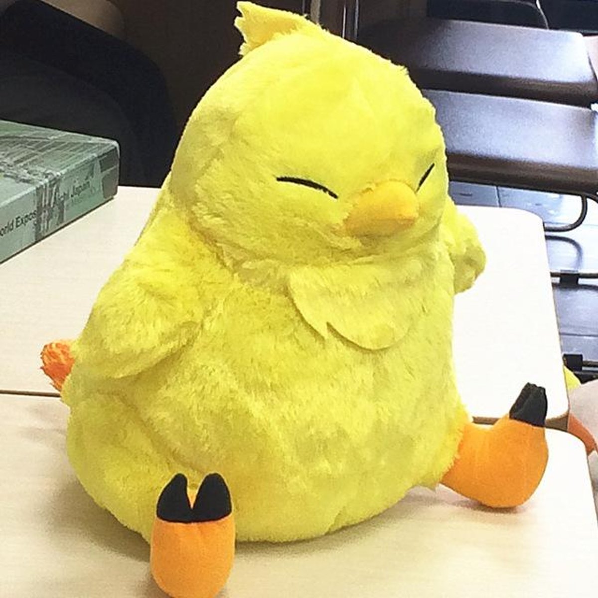 Knuffelpop 35 CM Final Fantasy Chocobo Bird MOGLI Moogle Knuffels Zachte gevulde poppen Een verjaardagscadeau voor uw kind - 35CM / Yellow