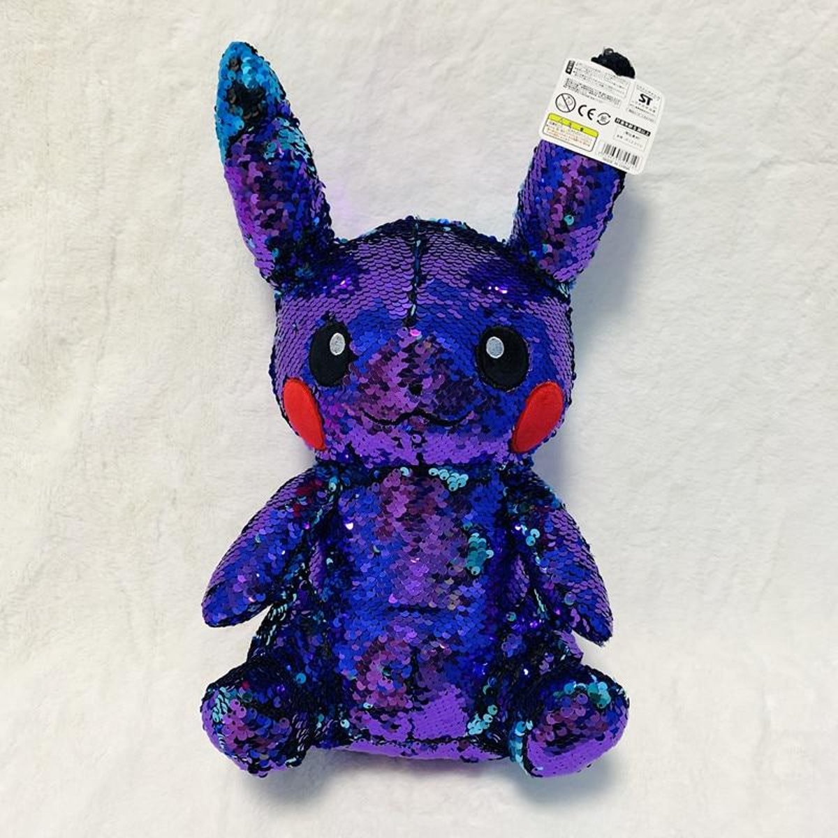 Knuffelpop Detective Pikachu Purple stuk Leuke Pikachu Pluche kawaii Speelgoed Dark Lightning Pikachu Poppen Speelgoed voor kinderen