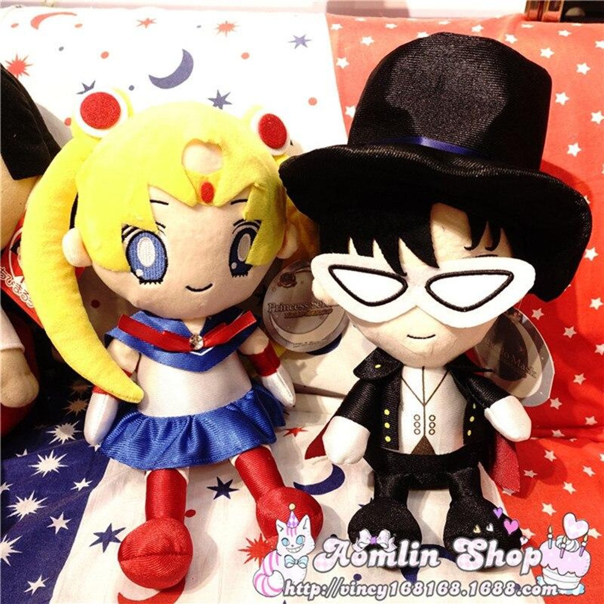 Knuffelpop nieuwe 30 cm Sailor Moon Endymion en Sailor Moon knuffels Een verjaardagscadeau voor een vriend Een knuffel pop voor Kerstmis