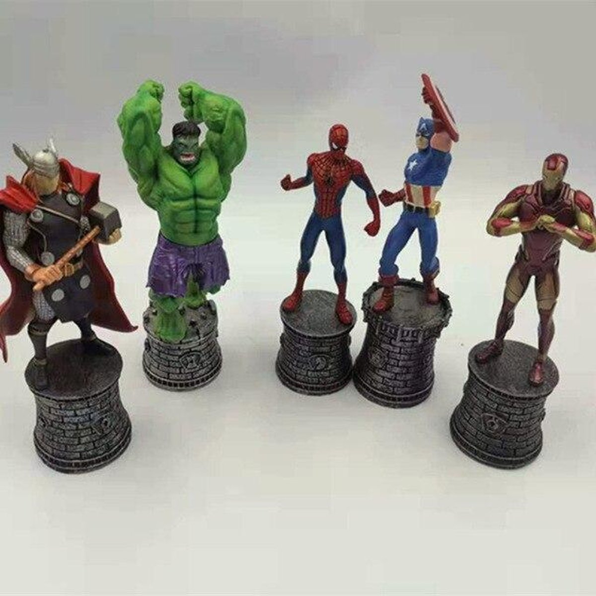 Speelfiguur Superhero Avengers eindspel Iron Man Hulk Captain America Superman Spider-Man Actiefiguren Gift Collectie kinderspeelgoed - 5pcs