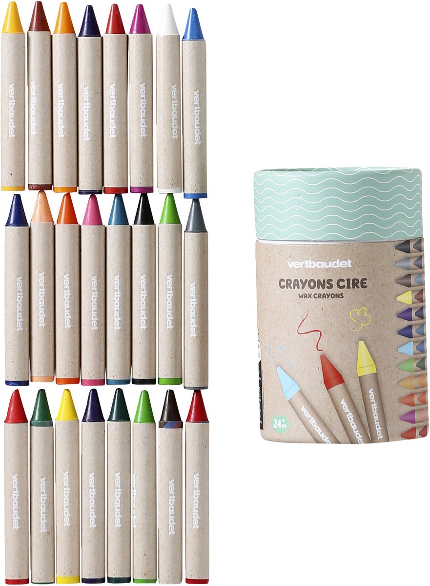 Vertbaudet Doos met 24 waskrijtjes