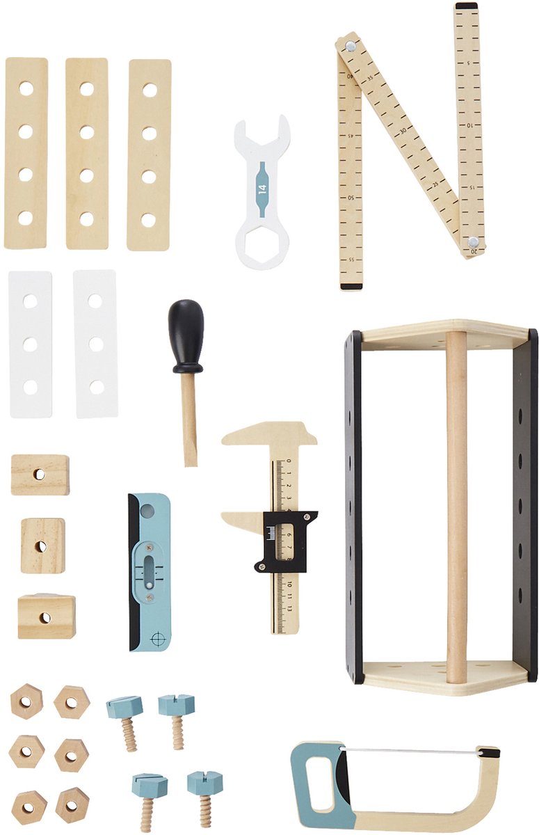 Vertbaudet Houten doe-het-zelf gereedschapskist