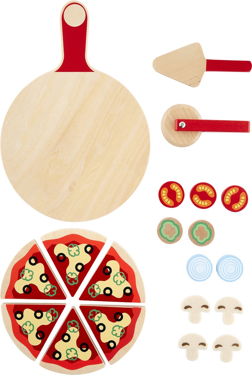 Vertbaudet Houten pizzaset