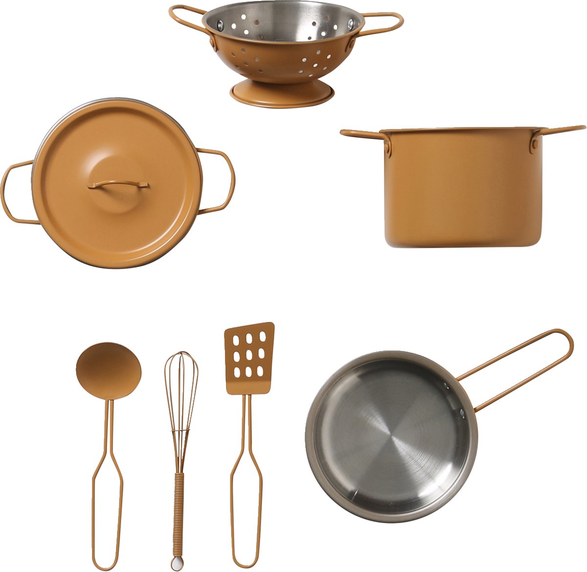 Vertbaudet Metalen kookgerei - karamel