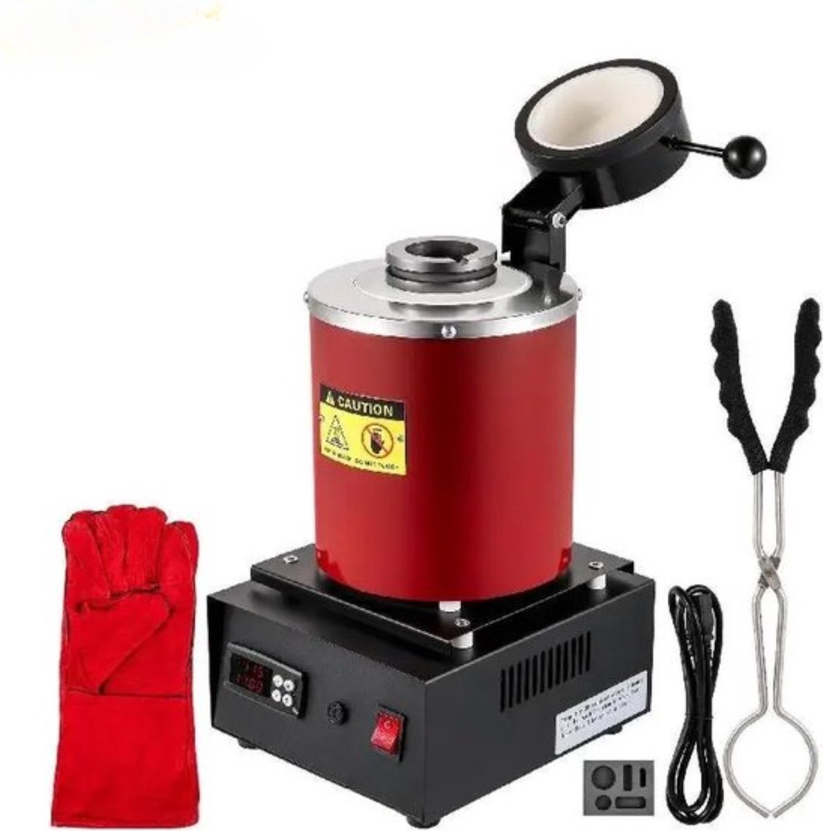 Vevor - Metalen Smeltoven - Smeltmachine - Smelter - Smelt Apparatuur - Proffesioneel - Met Led Scherm - 3KG