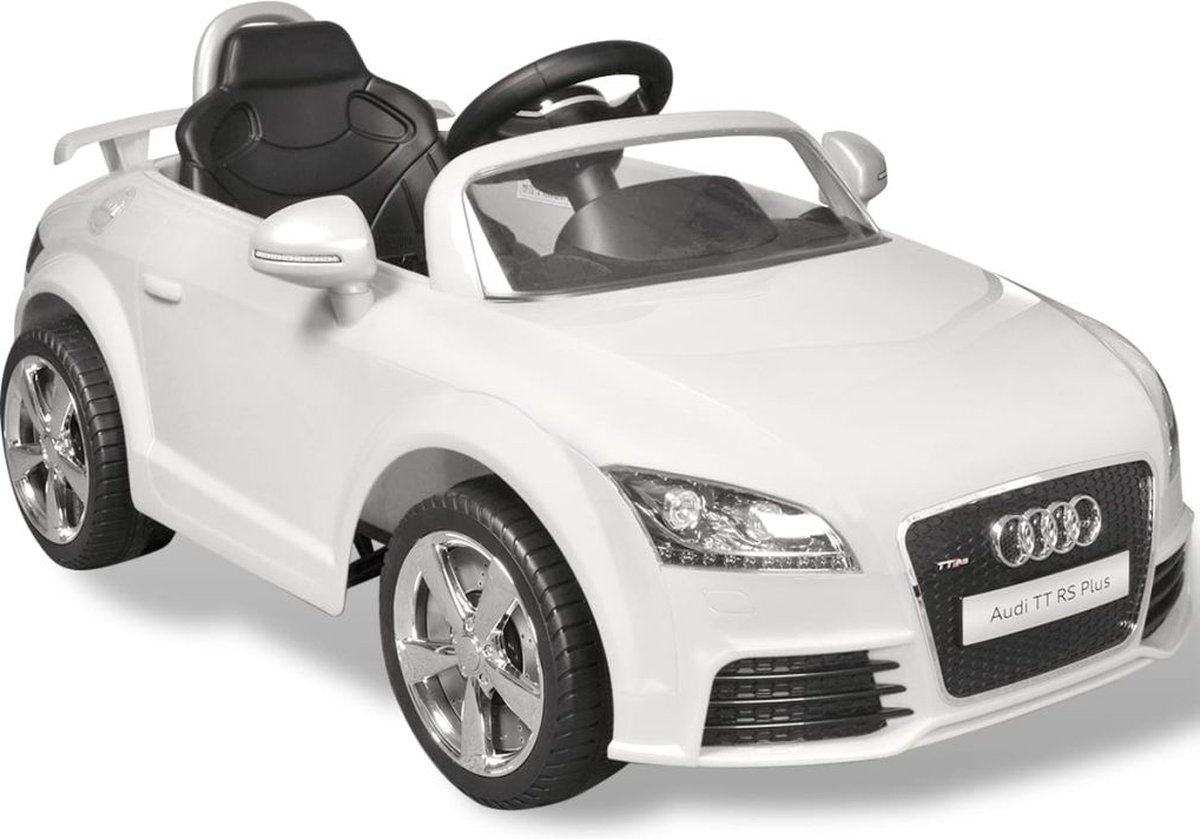 Audi TT RS zitauto voor kinderen met afstandsbediening wit