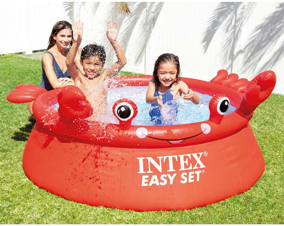 INTEX Zwembad Easy Set Happy Crab opblaasbaar 183x51 cm