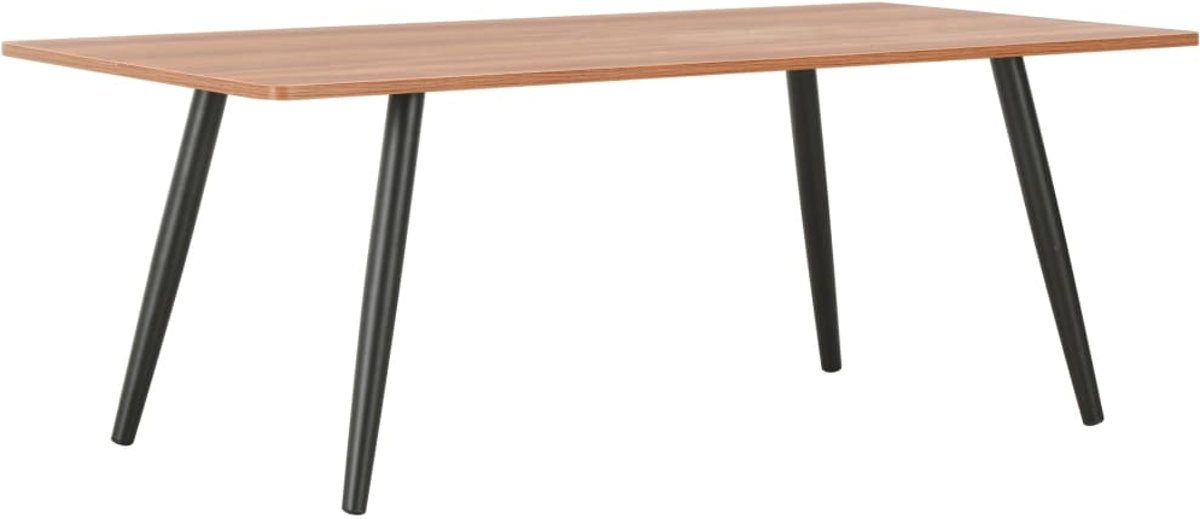 Salontafel 120x60x46 cm zwart en bruin