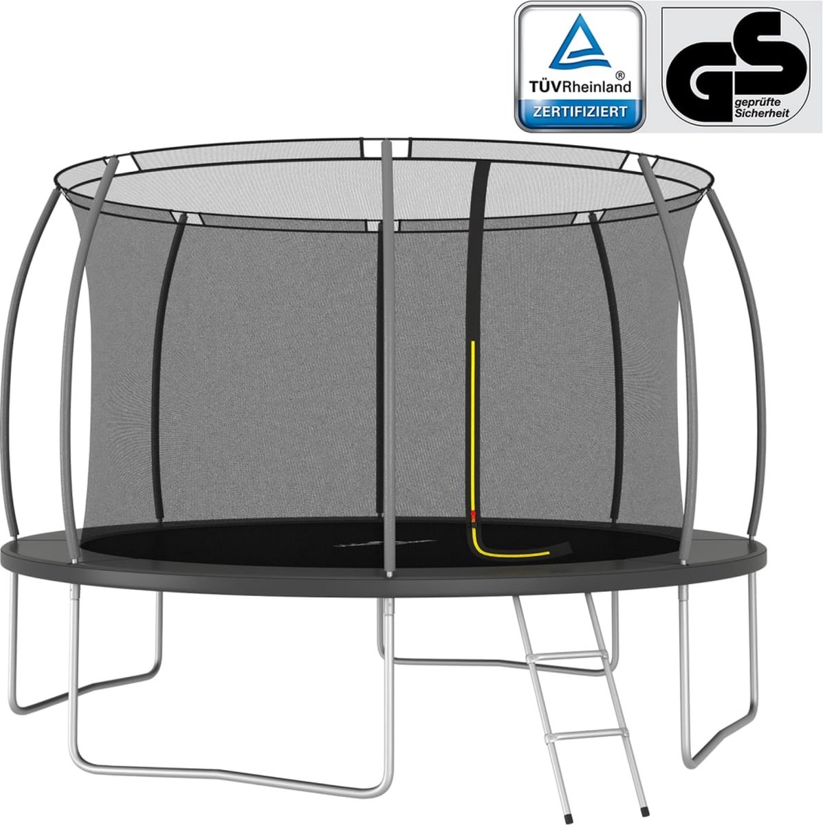 Trampolineset rond 150 kg 366x80 cm