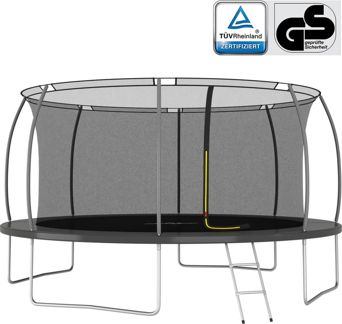 Trampolineset rond 150 kg 460x80 cm