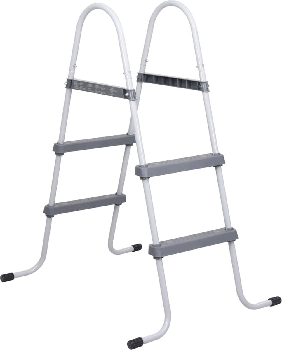 Zwembadladder 84 cm staal