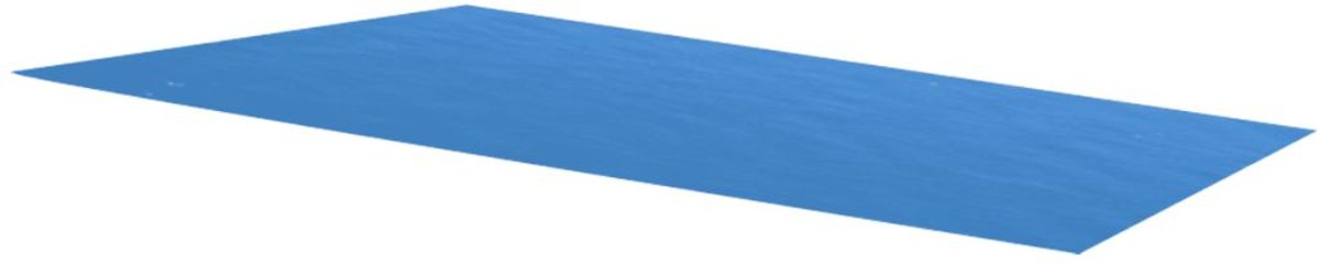 Zwembadzeil rechthoekig 260 x 160 cm PE blauw (incl. Reparatiekit)