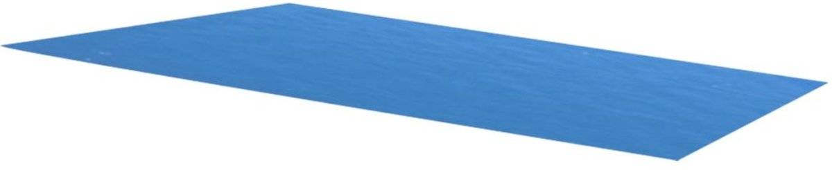 Zwembadzeil rechthoekig 450 x 220 cm PE blauw (incl. Reparatiekit)