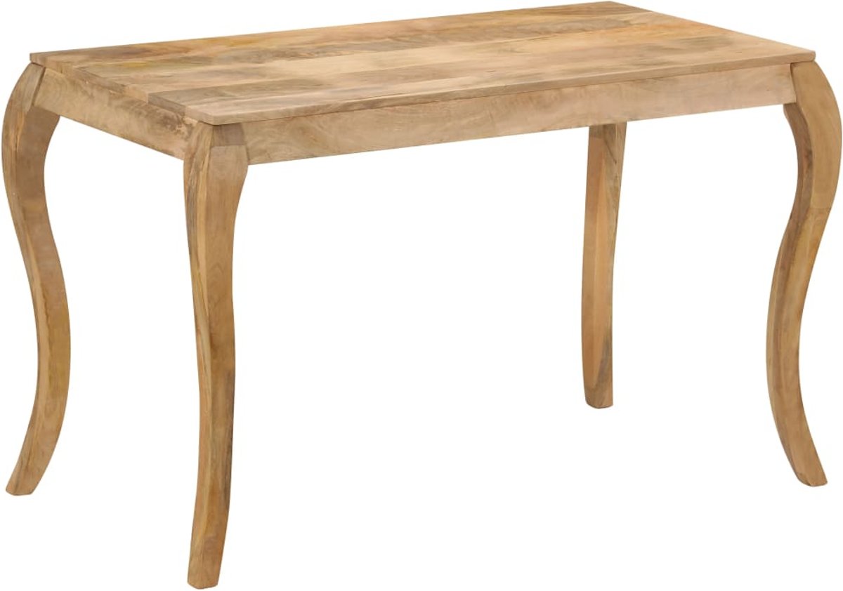 vidaXL Eettafel 118x60x76 cm massief mangohout