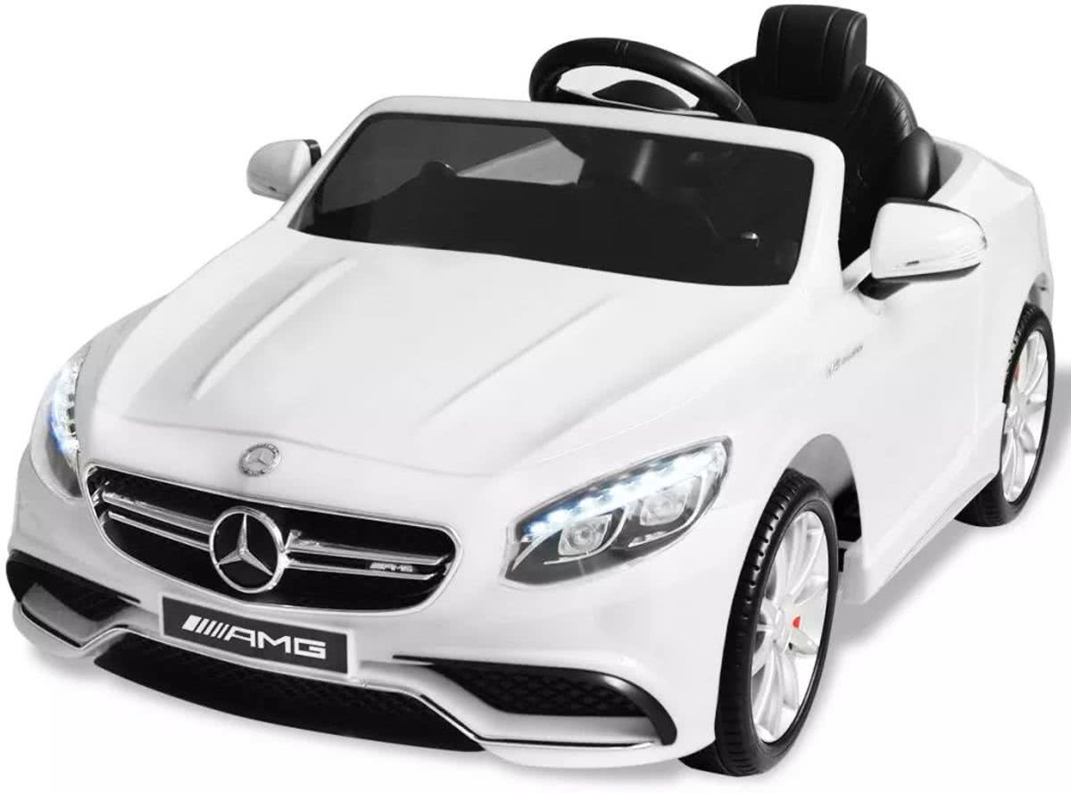 vidaXL Elektrische speelgoedauto Mercedes Benz AMG S63 6 V wit