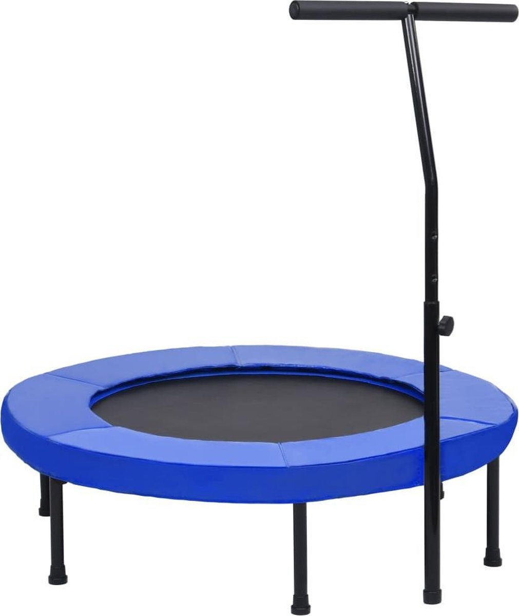 vidaXL Fitnesstrampoline met handgreep en veiligheidsmat 102 cm