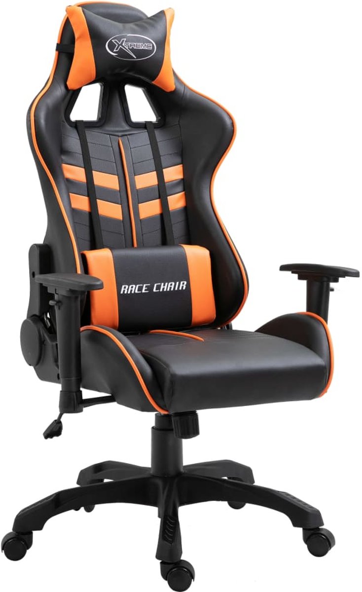 vidaXL Gamingstoel PU oranje