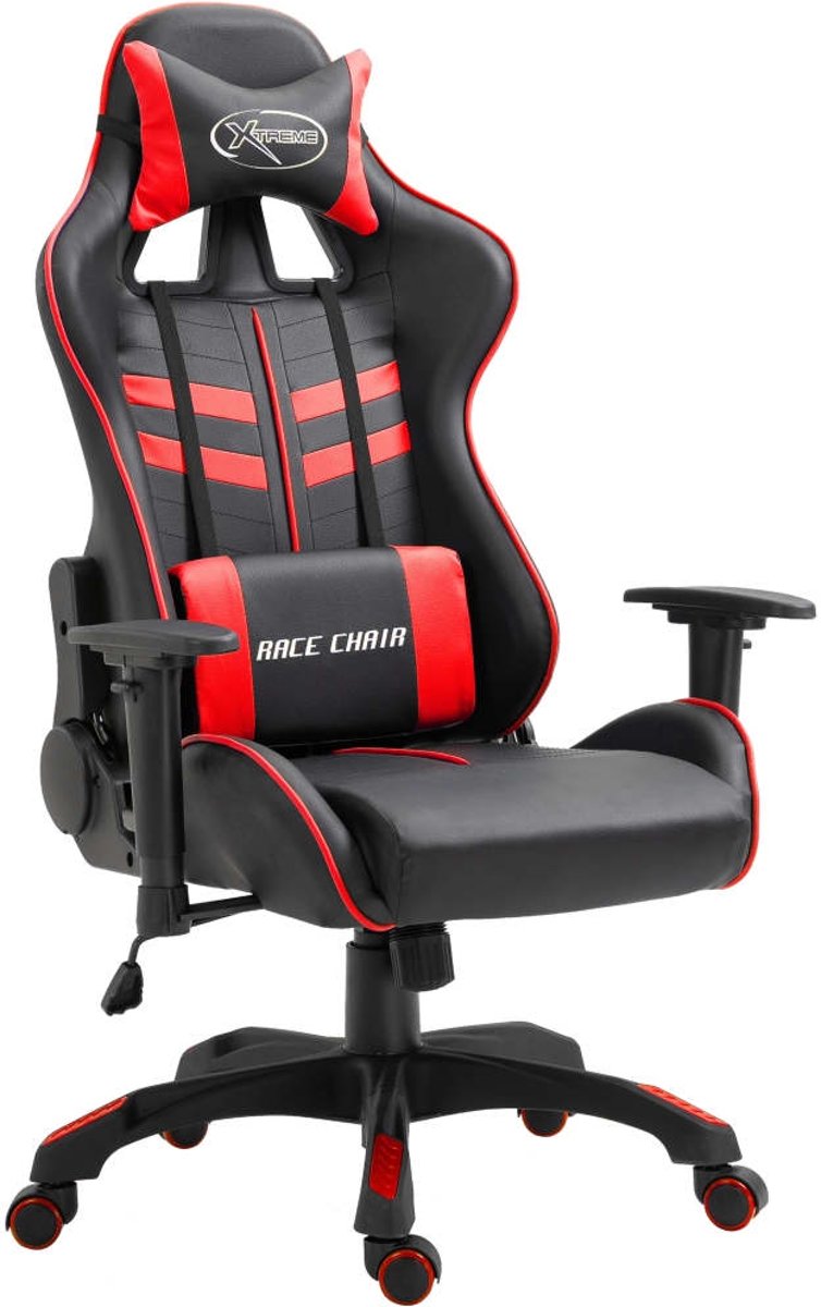 vidaXL Gamingstoel PU rood