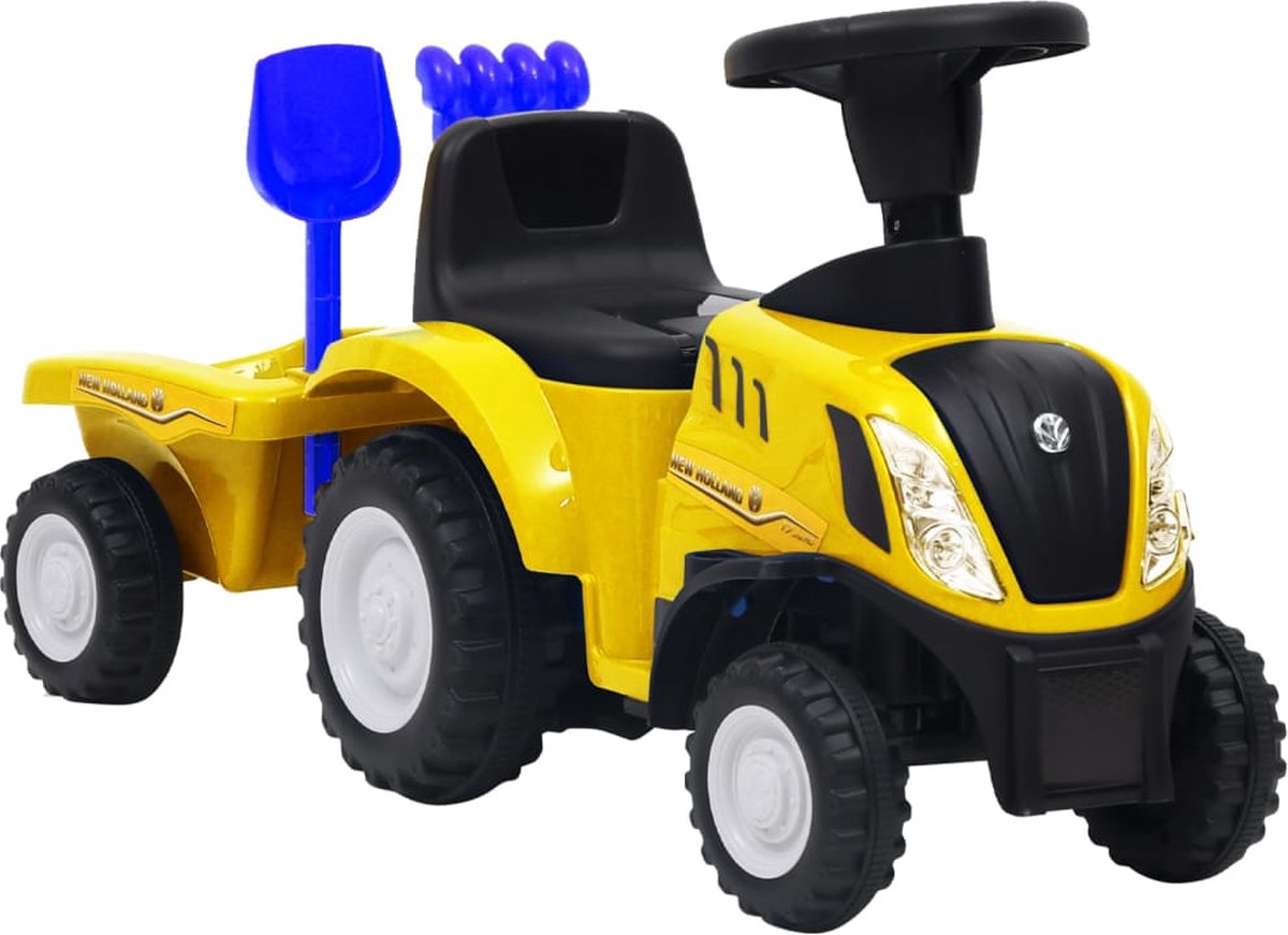 vidaXL Kindertractor New Holland geel