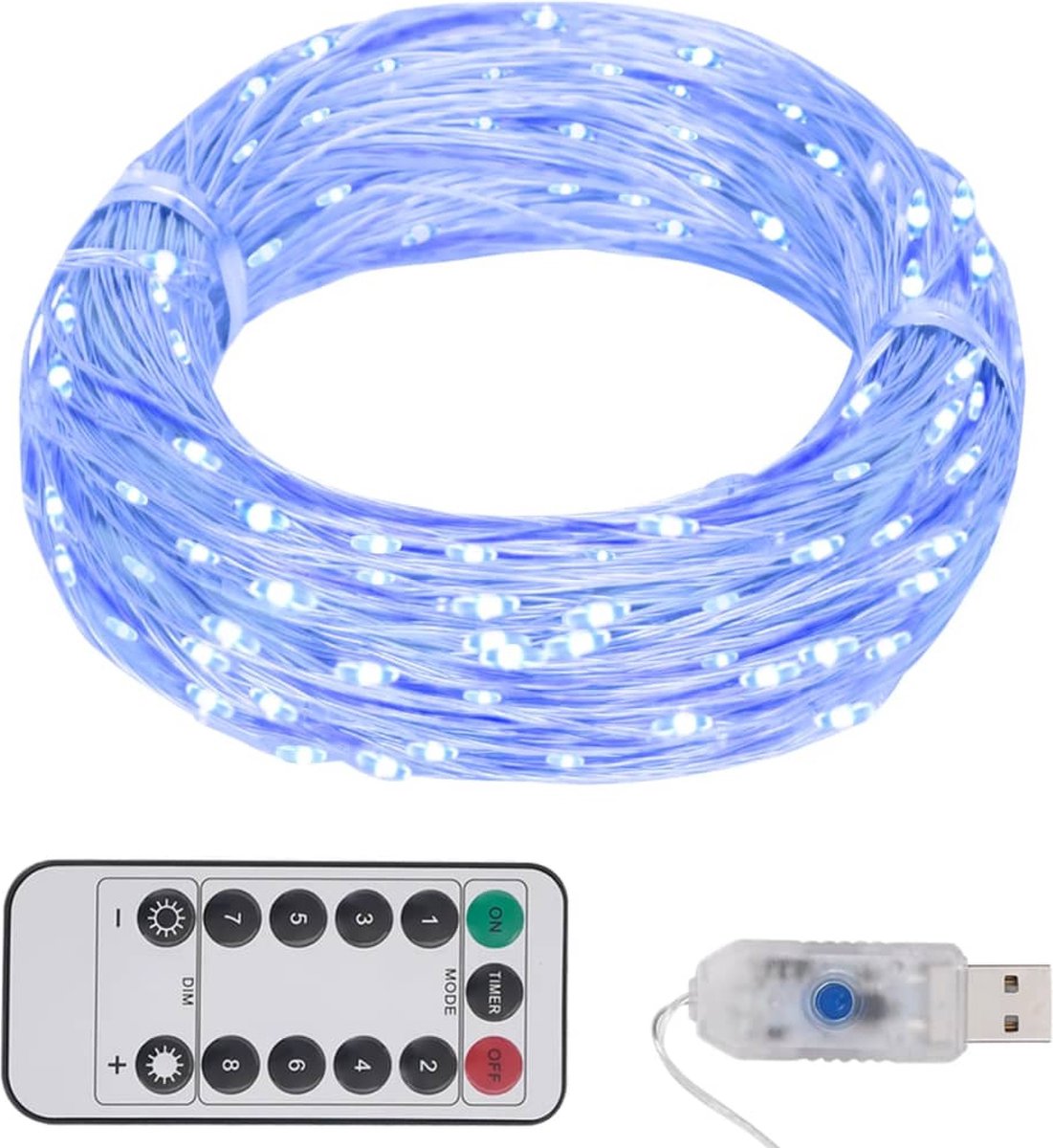 vidaXL Lichtslinger met 150 LEDs 15 m blauw