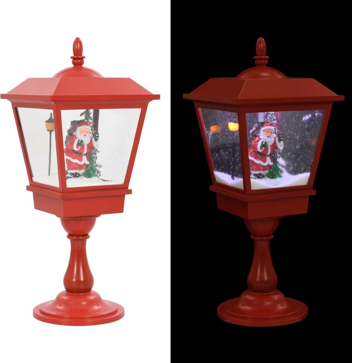 vidaXL Sokkellamp met kerstman LED 64 cm