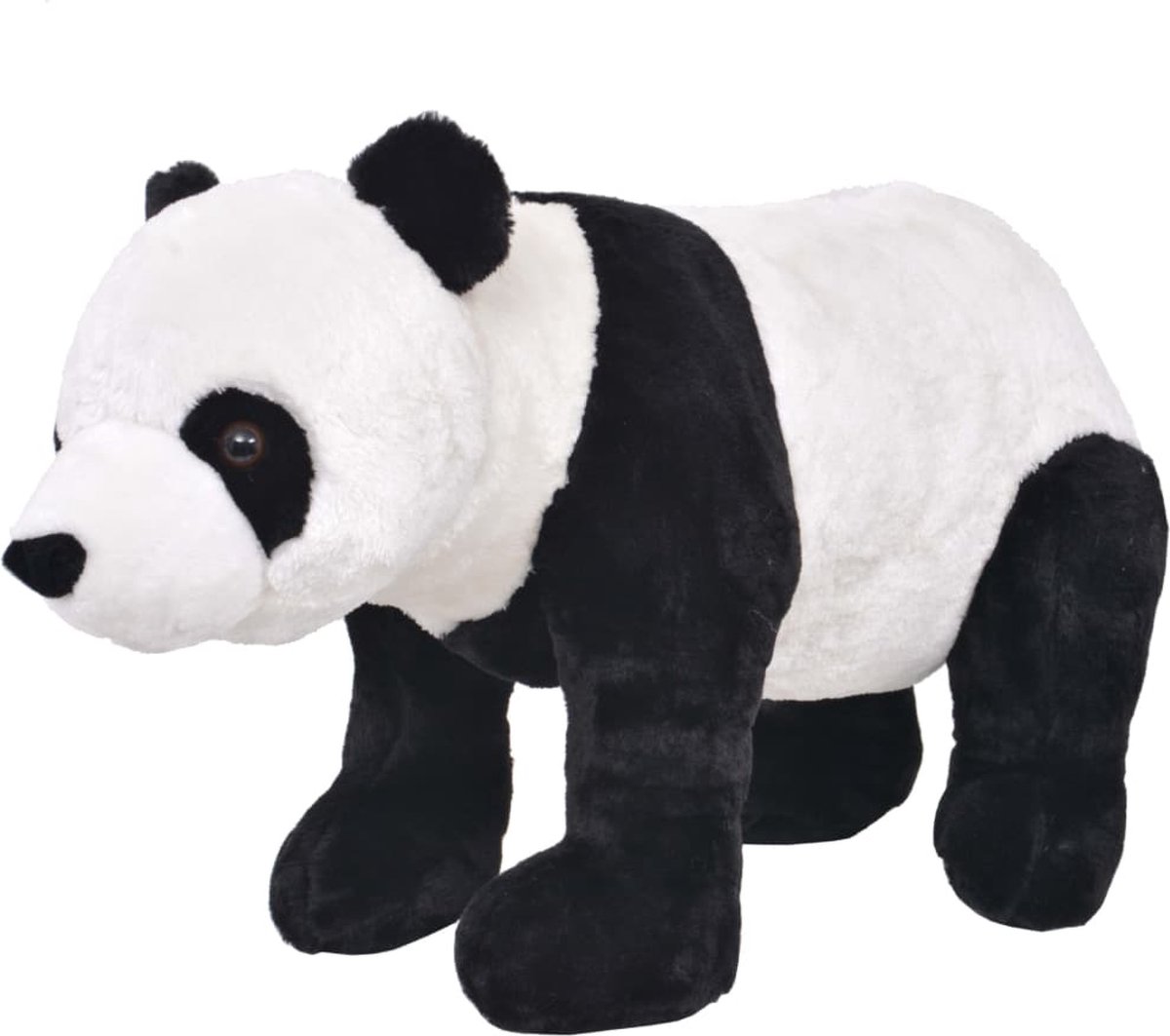 vidaXL Speelgoedpanda staand XXL pluche zwart en wit