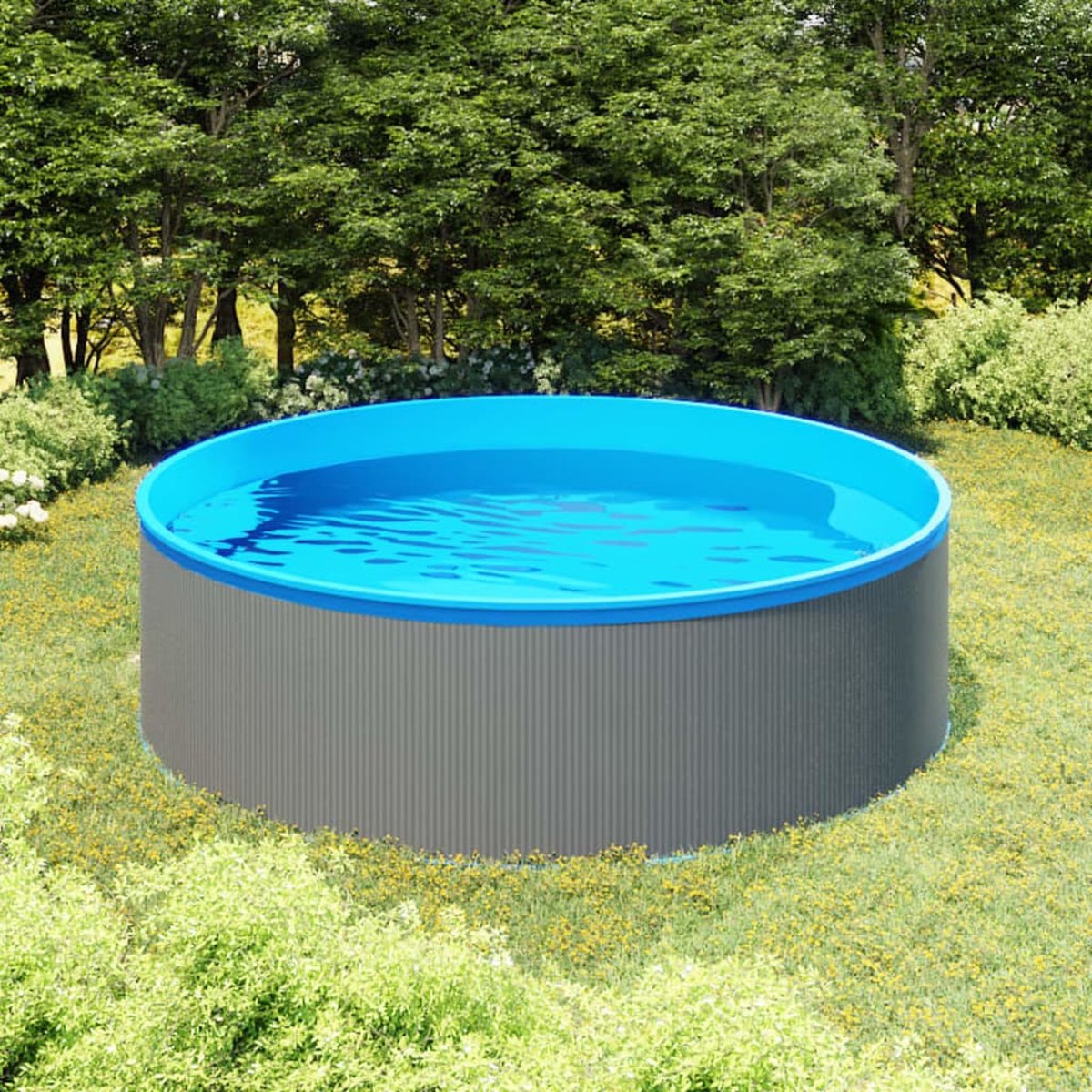 vidaXL Splasher pool 350x90 cm grijs