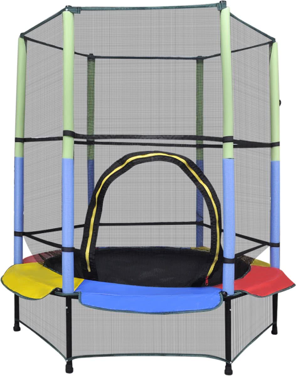 vidaXL Trampoline met veiligheidsnet 140 cm